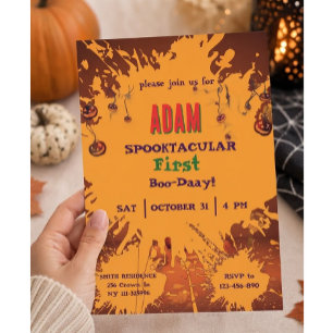Verjaardagsfeestje voor kinderen Halloween Kaart