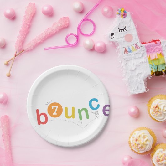 verjaardagsfeestje voor kinderen in het bijschrift papieren bordje (Feest)