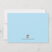 Verjaardagsfeestje voor kinderen in Woodland Kaart (Achterkant)