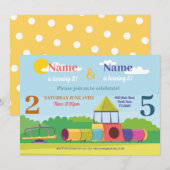 Verjaardagsfeestje voor kinderen Jongens Meisjes A Kaart (Voorkant / Achterkant)