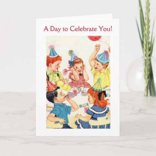 verjaardagsfeestje voor kinderen, kaart (Voorkant)