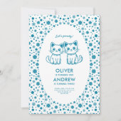 Verjaardagsfeestje voor kinderen met aangepaste kl kaart (Voorkant)