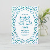 Verjaardagsfeestje voor kinderen met aangepaste kl kaart (Staand voorkant)