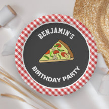 Verjaardagsfeestje voor kinderen met leuke pizza