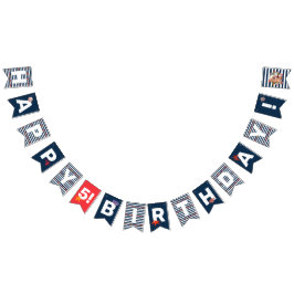 Verjaardagsfeestje voor kinderen met zee vlaggetjes