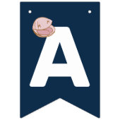 Verjaardagsfeestje voor kinderen met zee vlaggetjes (Tweede vlag)