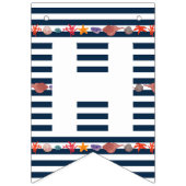 Verjaardagsfeestje voor kinderen met zee vlaggetjes (Eerste vlag)