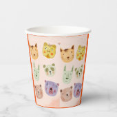 Verjaardagsfeestje voor kinderen papieren bekers (Voorkant)