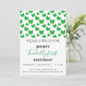 verjaardagsfeestje voor kinderen van Froggy Kaart (Staand voorkant)