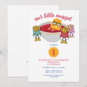 Verjaardagsfeestje voor kleine kleuter jongen kaart (Voorkant / Achterkant)