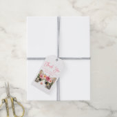 Verjaardagsfeestje voor lieve waterverf kat cadeaulabel (Met Touw)