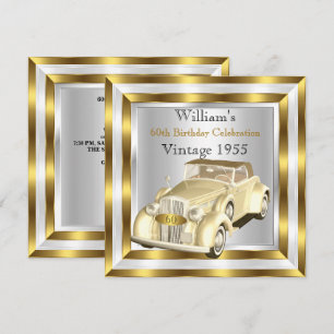 Verjaardagsfeestje voor mannen van 60 jaar Oud Gou Kaart