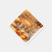 Verjaardagsfeestje voor mannen van onschatbare waa servet (Hoek)