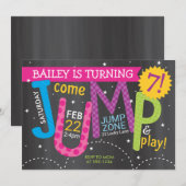 Verjaardagsfeestje voor meisjes - Brights on Chalk Kaart (Voorkant / Achterkant)