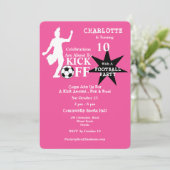 Verjaardagsfeestje voor meisjes kaart (Staand voorkant)