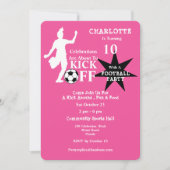 Verjaardagsfeestje voor meisjes kaart (Voorkant)