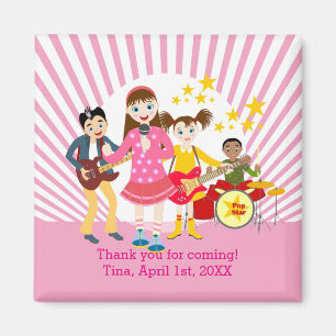 verjaardagsfeestje voor pop ster magneet