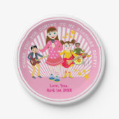 verjaardagsfeestje voor pop ster papieren bordje (Voorkant)