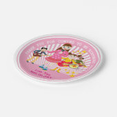 verjaardagsfeestje voor pop ster papieren bordje (Gekanteld)