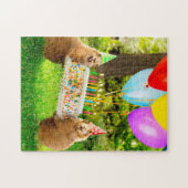 Verjaardagsfeestje voor Prairiehond Legpuzzel (Horizontaal)
