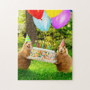 Verjaardagsfeestje voor Prairiehond Legpuzzel