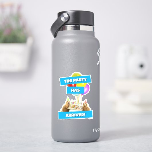 Verjaardagsfeestje voor Prairiehond Sticker (HydroFlask)