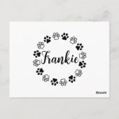 Verjaardagsfeestje Voor Puppies Puppy Paw-ty Uitno Briefkaart (Achterkant)