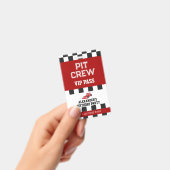 Verjaardagsfeestje voor raceauto badge (Handheld)