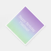Verjaardagsfeestje voor Regenboog Jongen Servet (Hoek)