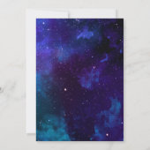 Verjaardagsfeestje voor ruimte kinderen. Planetari Kaart (Achterkant)