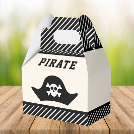 Verjaardagsfeestje voor schattige piratenkinderen bedankdoosjes