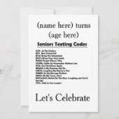**VERJAARDAGSFEESTJE VOOR SENIOREN** UITNODIGEN (L KAART (Voorkant)