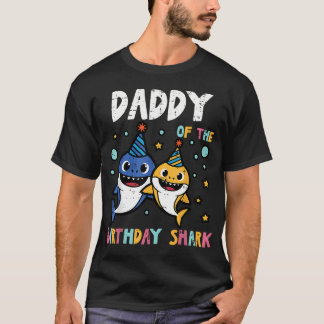 Verjaardagsfeestje Voor Shark-familie T-shirt