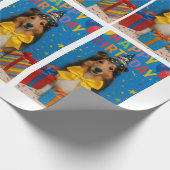Verjaardagsfeestje voor Shelties Cadeaupapier (Hoek)