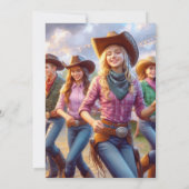 Verjaardagsfeestje voor tiener van 15 jaar kaart (Achterkant)