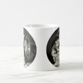 Verjaardagsfeestje voor vader met cake koffiemok (Center)