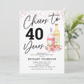 Verjaardagsfeestje voor volwassen vrouwen van elke kaart (Staand voorkant)