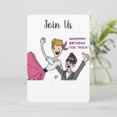 *** VERJAARDAGSFEESTJE VOOR VOLWASSENEN*** UITNODI KAART (Staand voorkant)