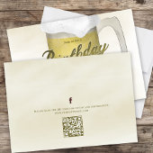 Verjaardagsfeestje voor volwassenen Waterverf Beer Kaart