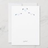 Verjaardagsfeestje voor walvispiraat kaart (Achterkant)