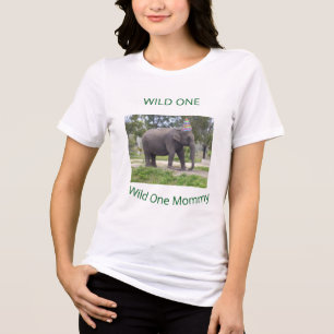 Verjaardagsfeestje voor wilde olifant-moeder Tri-Blend shirt