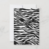 verjaardagsfeestje voor zebra print kaart (Achterkant)