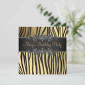 Verjaardagsfeestje voor zwarte vrouwen kaart (Staand voorkant)