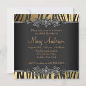 Verjaardagsfeestje voor zwarte vrouwen kaart (Achterkant)