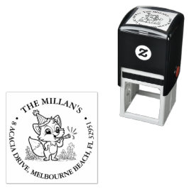 verjaardagsfeestje vos thema  zelfinktende stempel