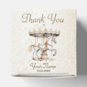 Verjaardagsfeestje Vrolijk naar ronde Circus Carna Bedankdoosjes (Bovenkant)