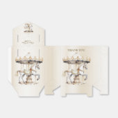 Verjaardagsfeestje Vrolijk naar ronde Circus Carna Bedankdoosjes (Uitgevouwen)