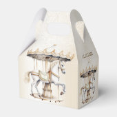 Verjaardagsfeestje Vrolijk naar ronde Circus Carna Bedankdoosjes (Achterkant)