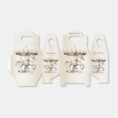 Verjaardagsfeestje Vrolijk naar ronde Circus Carna Bedankdoosjes (Uitgevouwen)