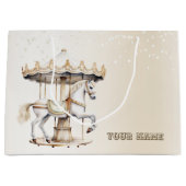 Verjaardagsfeestje Vrolijk naar ronde Circus Carna Groot Cadeauzakje (Voorkant)